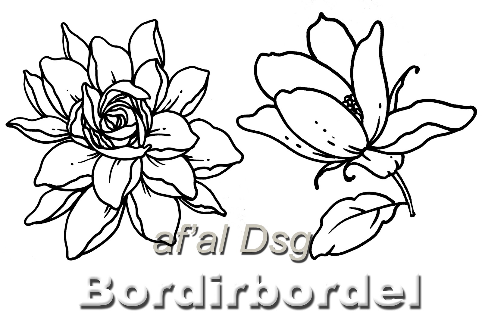 Sketsa Gambar Bunga Menjalar Yang Baru